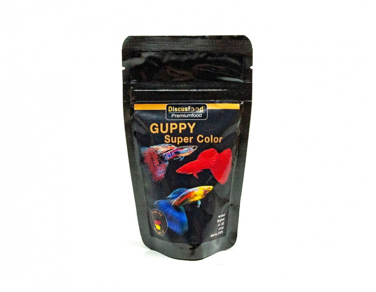 <em>DISCUS</em>FOOD Guppy Super Color (80g)