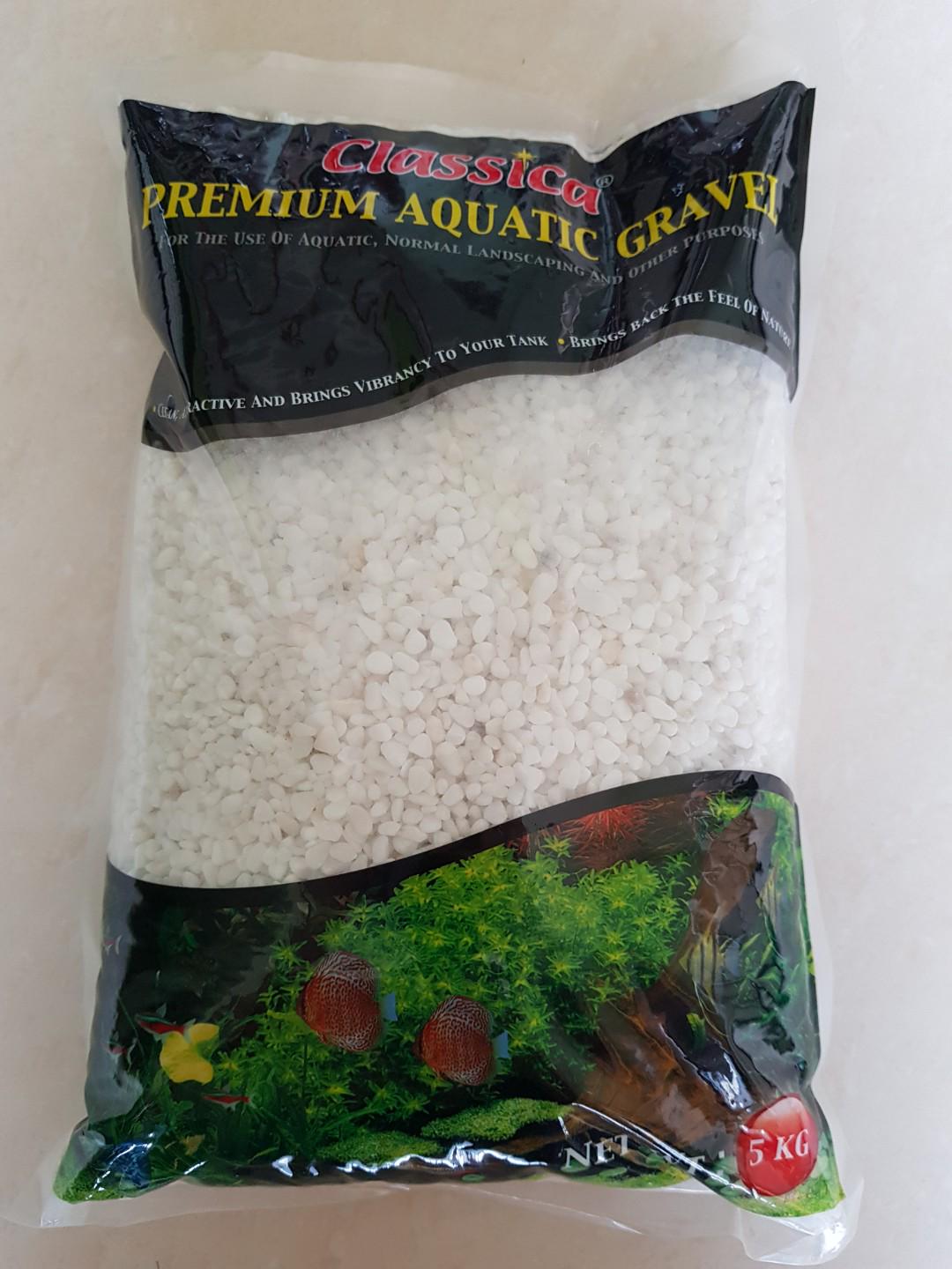 Classica Premium Aquatic Gravel (White Jade Stone) (ML) (5KG)