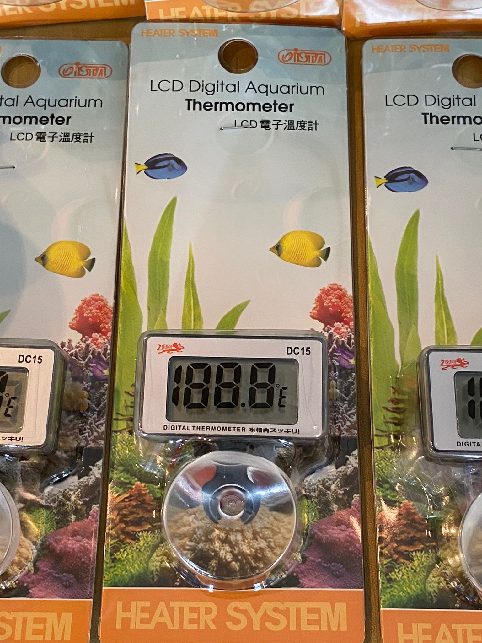 AngelHub Aquatics Boon Keng LCD Digital Aquarium Thermometer