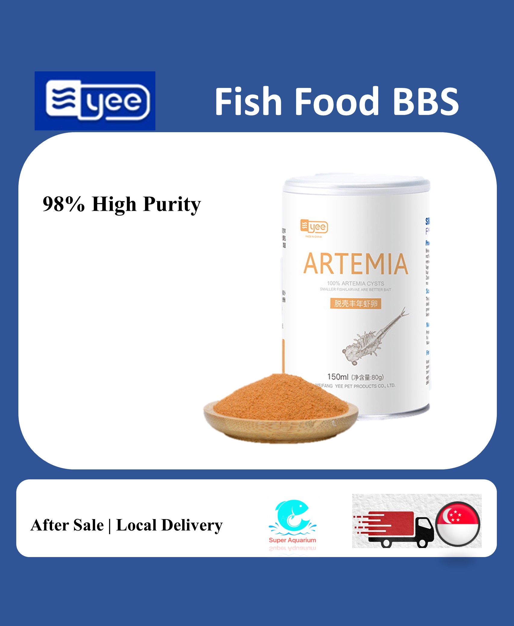 Aquarium Studio Macpherson - YEE BBS Cyst - Instant Feed Baby Brine